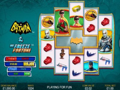 Известный слот PlayTech Бэтменовской серии Batman and Mr Freeze